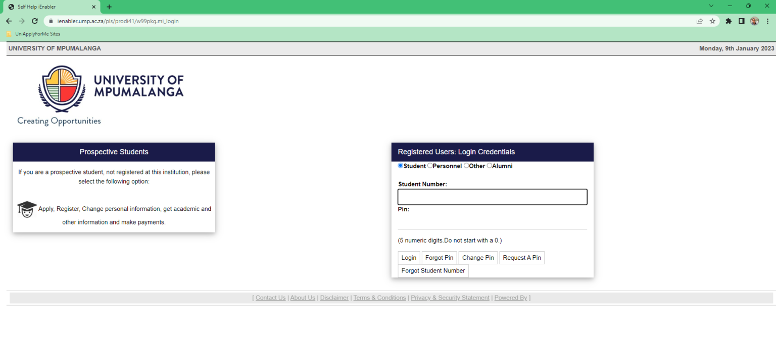 How to check your University of Mpumalanga (UMP) application status