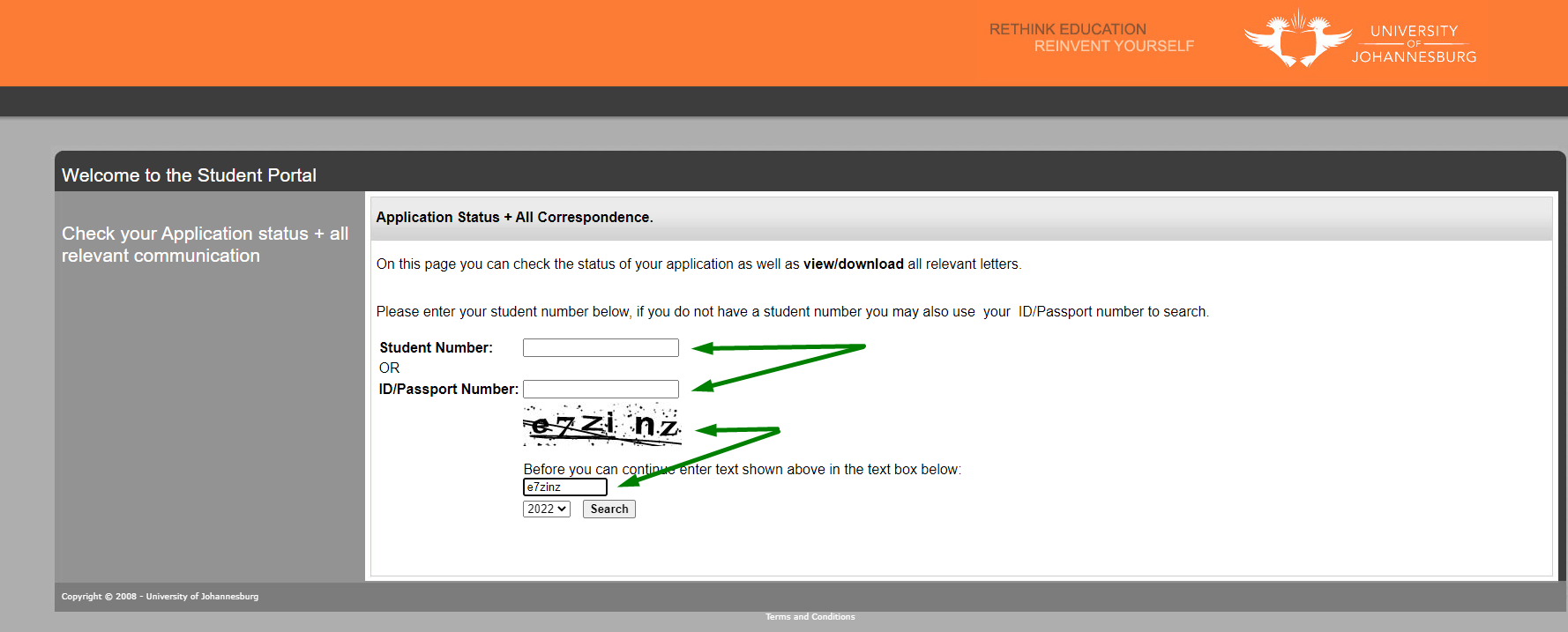 How to check your University of Johannesburg (UJ) application status